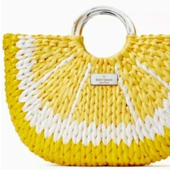 Kate Spade Lemon Medium Tote picnic perfect yellow - Picture 2 of 10